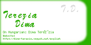 terezia dima business card